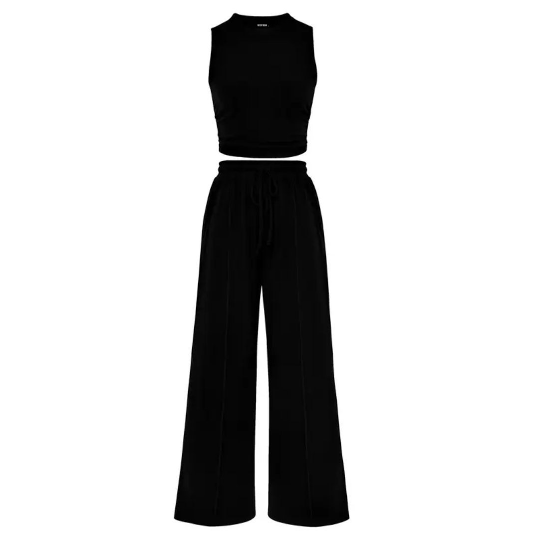 Nella – Ribbed Knit Sleeveless Lounge Set