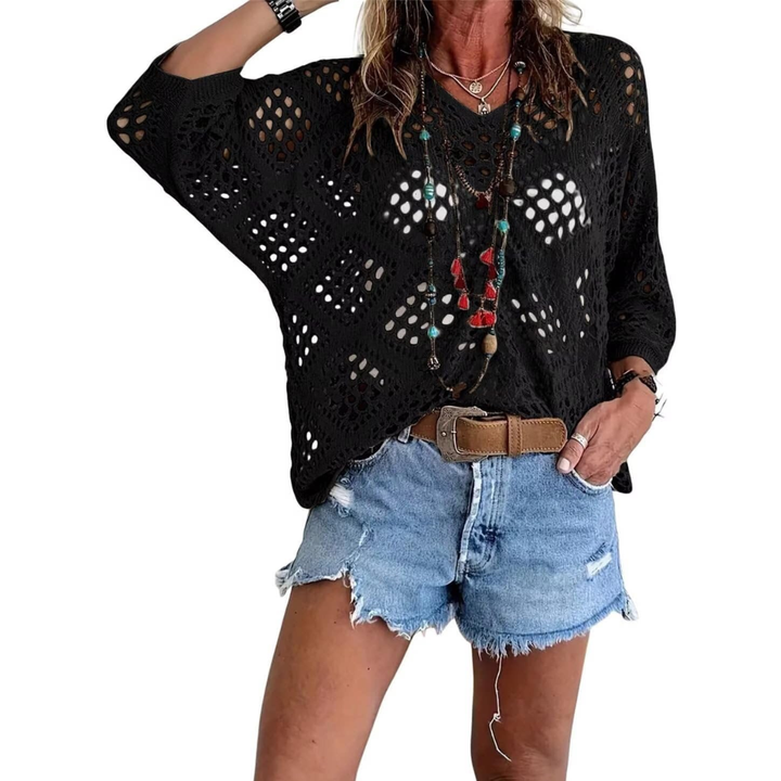 Jean – Breezy Crochet Batwing Top