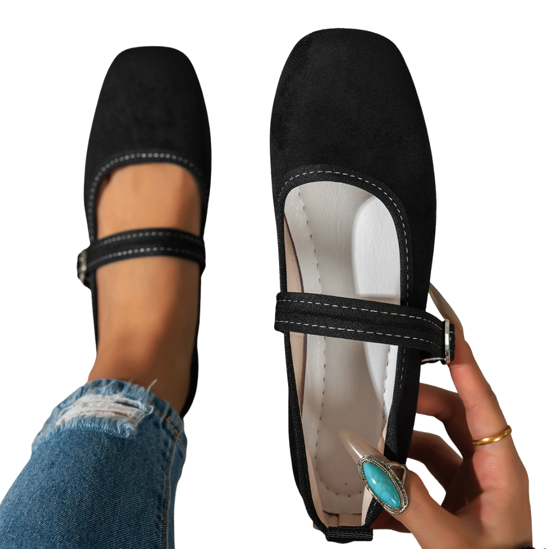 Jill – Vintage Square Toe Mary Jane Shoes