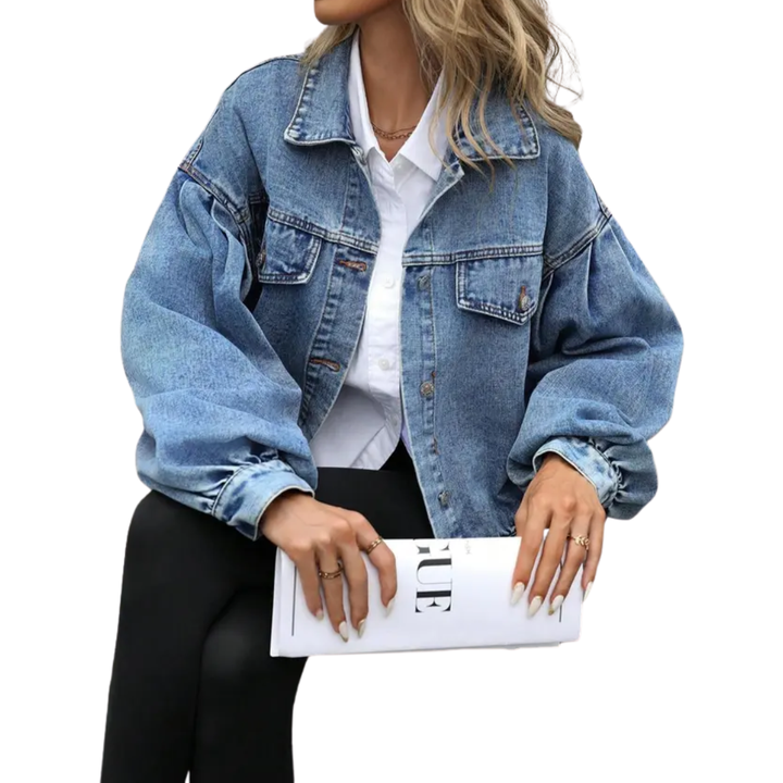 Hazel – Timeless Oversized Moto Jacket