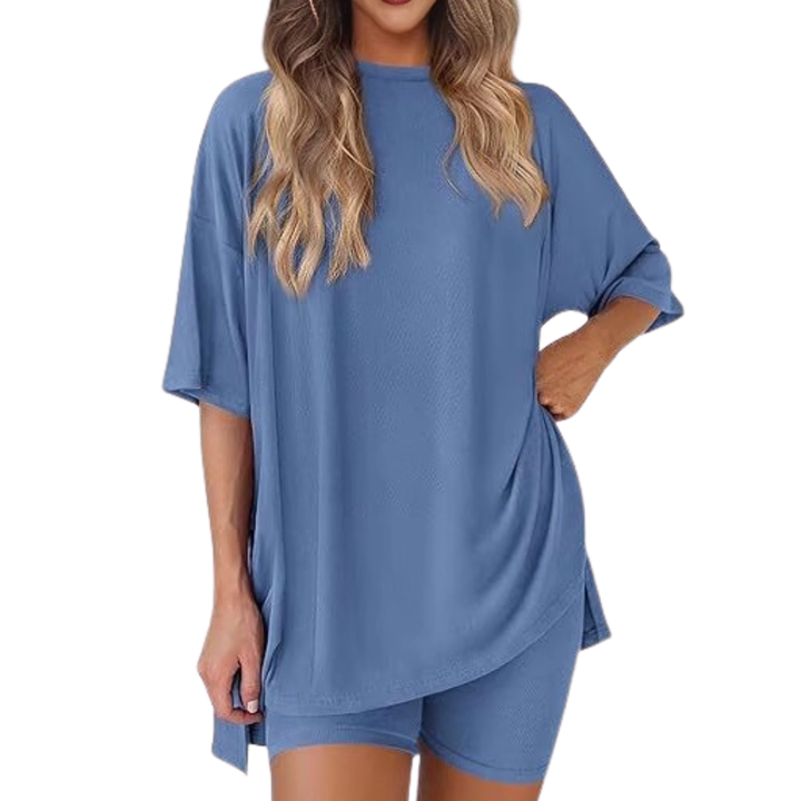 Josie – Soft Batwing Sleeve Loungewear Dress