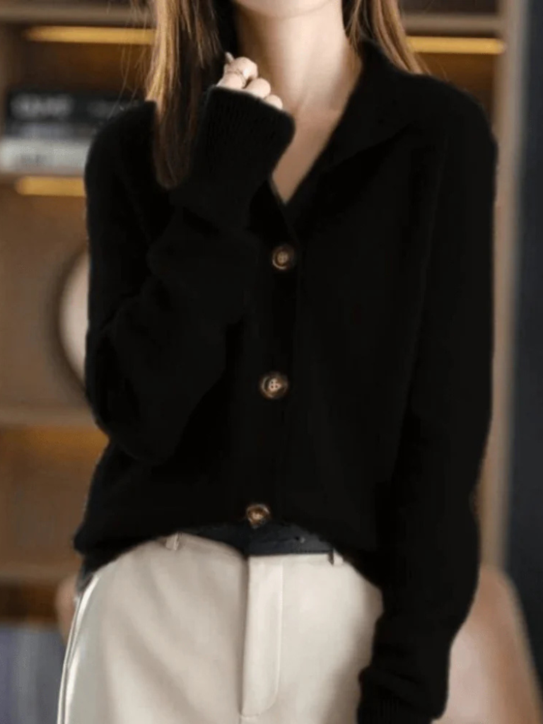 Mirna – Button-Front Knit Cardigan