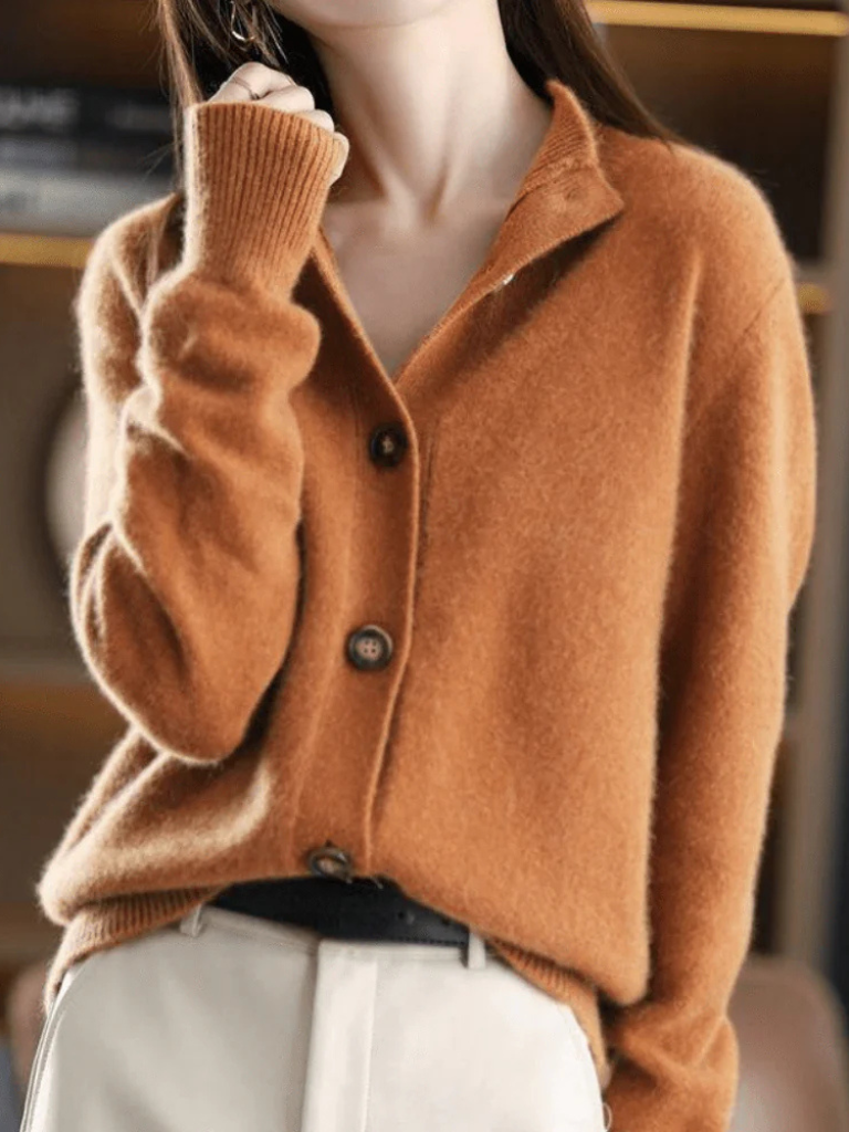 Mirna – Button-Front Knit Cardigan