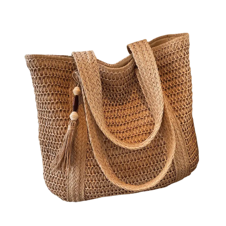 Betty – Woven Fringe Large Capacity Straw Tote