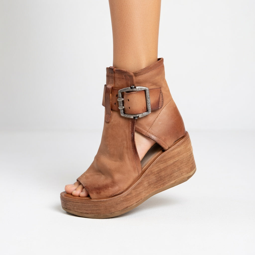 Tina – Modern Open Wedge Ankle Boots