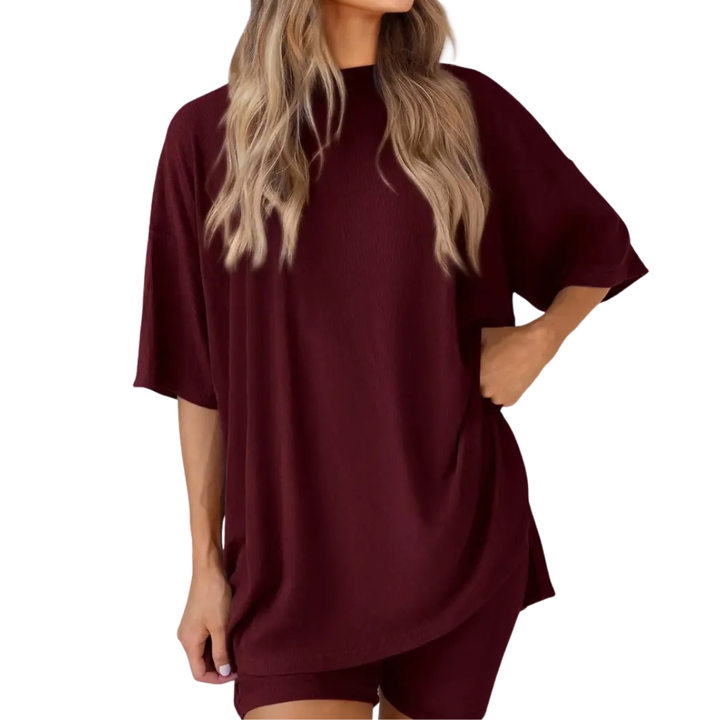 Josie – Soft Batwing Sleeve Loungewear Dress