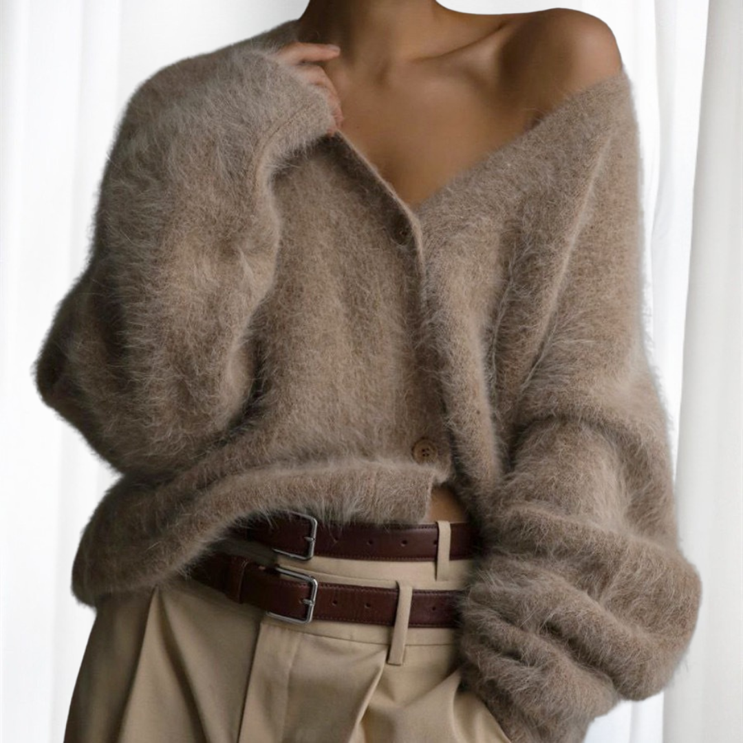 Eileen – Comfy Button Front Drop Shoulder Cardigan