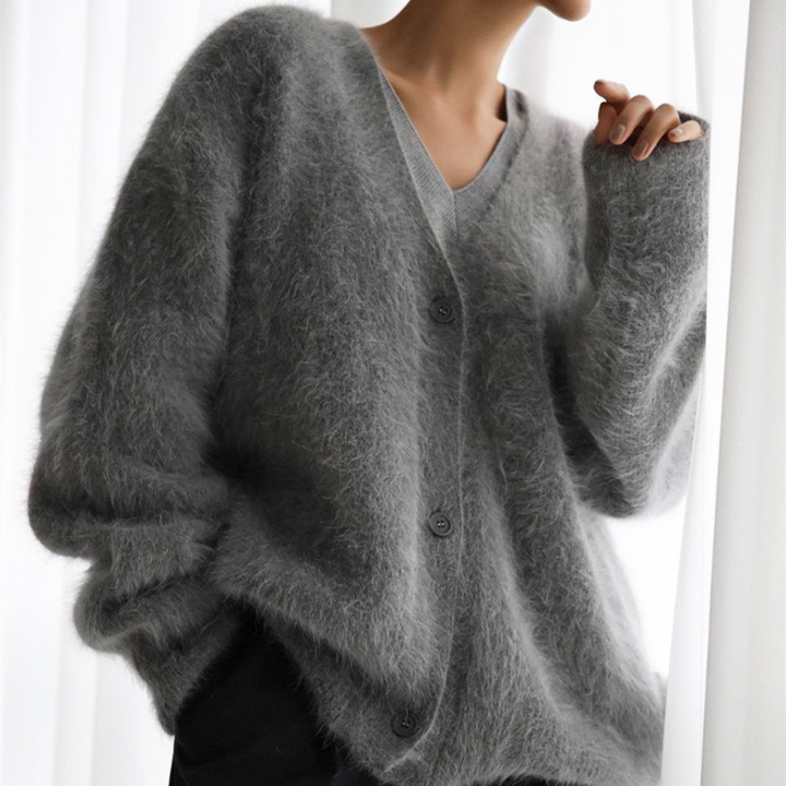 Eileen – Comfy Button Front Drop Shoulder Cardigan