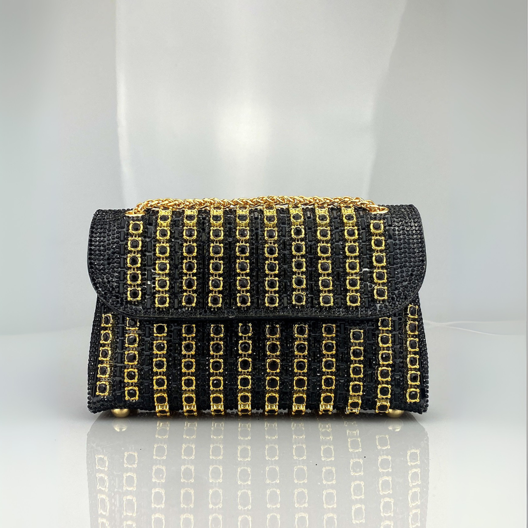 Angela – Chic Chain Coloured Diamond Shoulder Bag