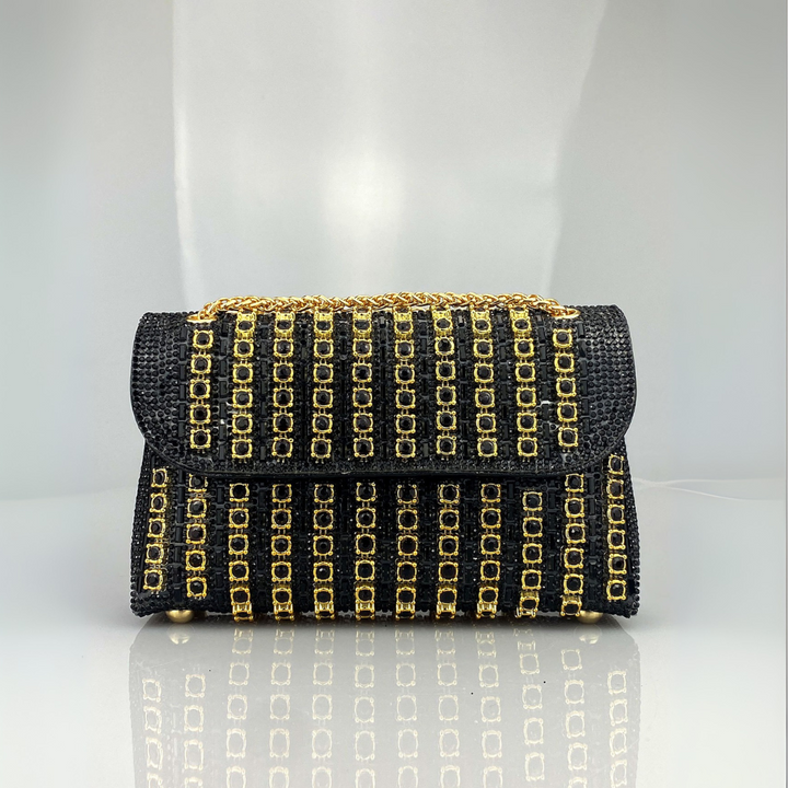 Angela – Chic Chain Coloured Diamond Shoulder Bag
