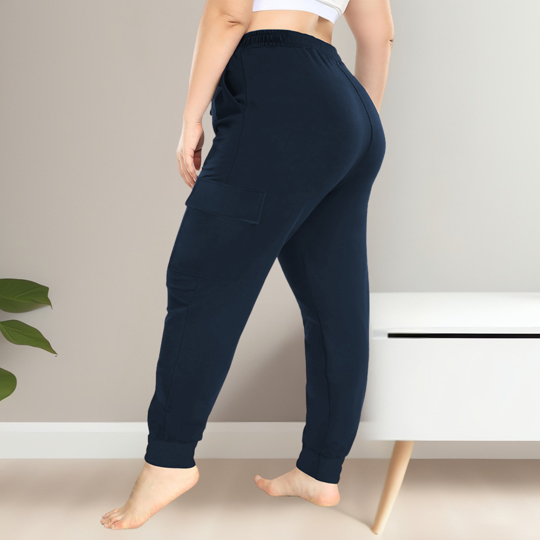 Josie – Casual Plus Size Cargo Trousers