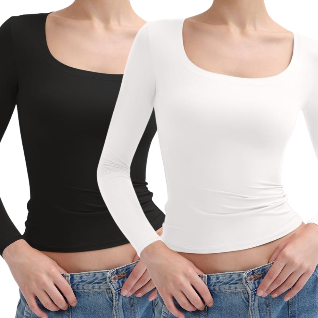 Stephanie – Casual Striped Slim-Fit Long Sleeve Top