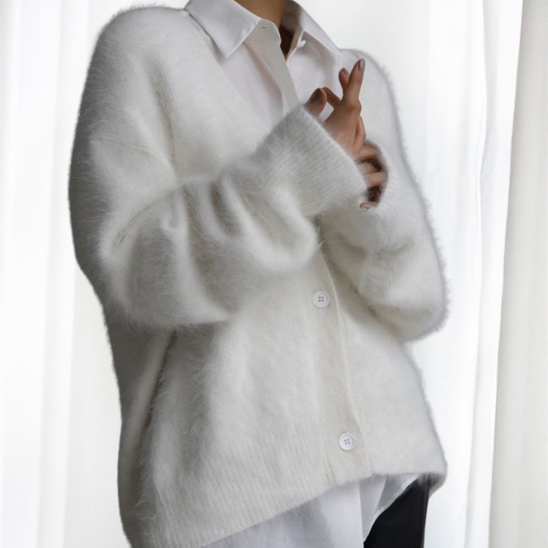 Eileen – Comfy Button Front Drop Shoulder Cardigan