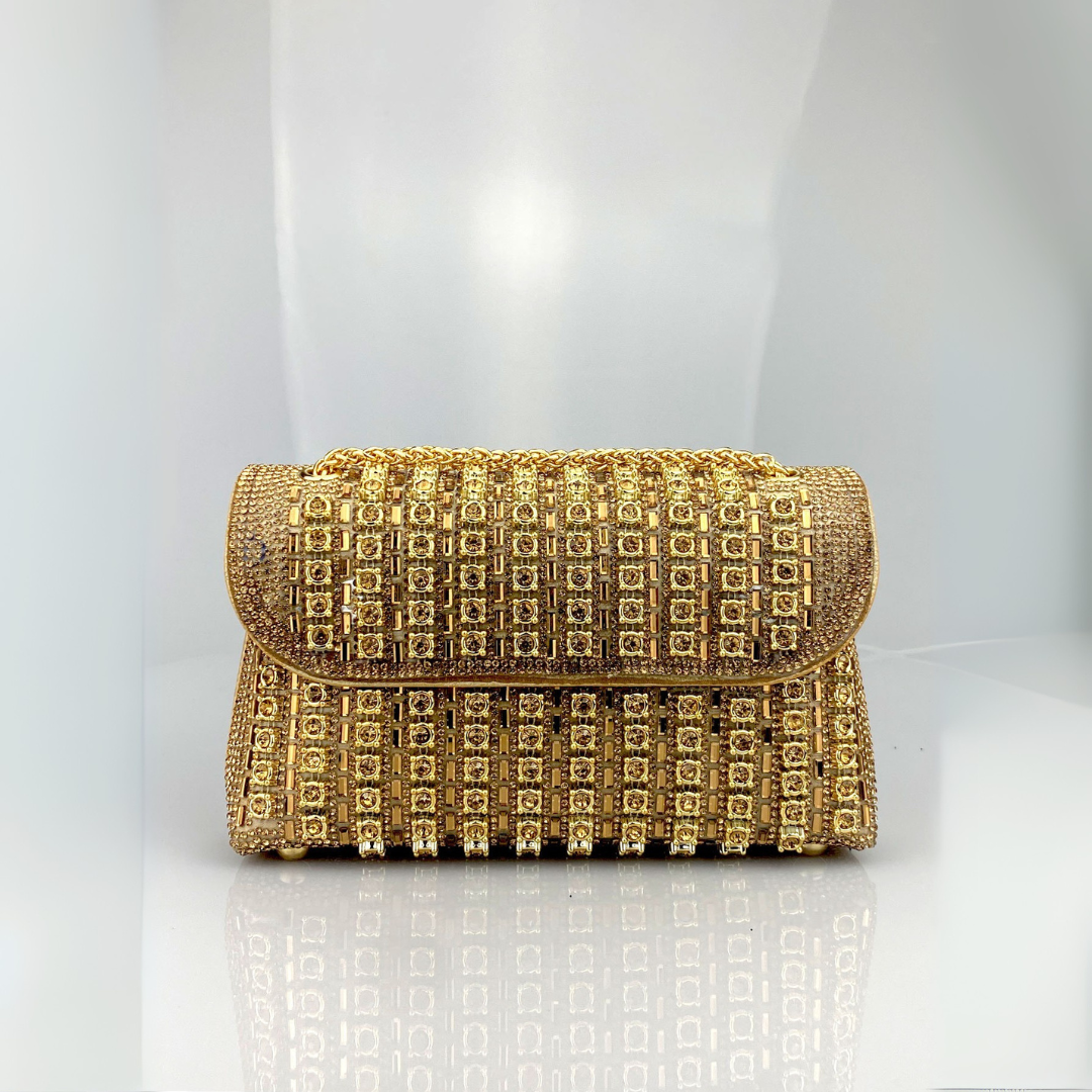 Angela – Chic Chain Coloured Diamond Shoulder Bag