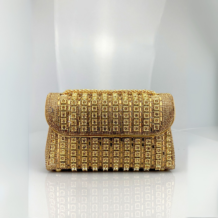 Angela – Chic Chain Coloured Diamond Shoulder Bag