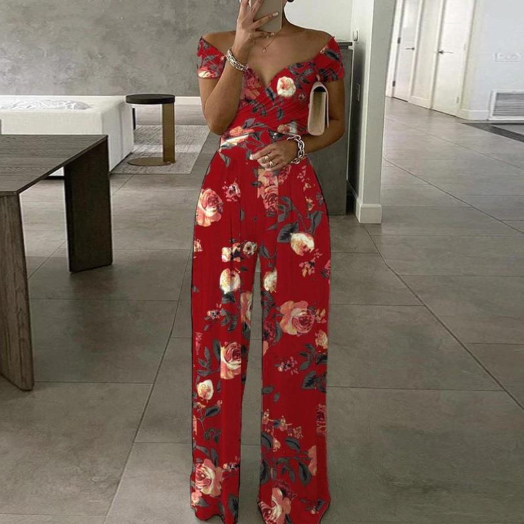 Eileen – Chic Summer Wide Leg Jumpsuit