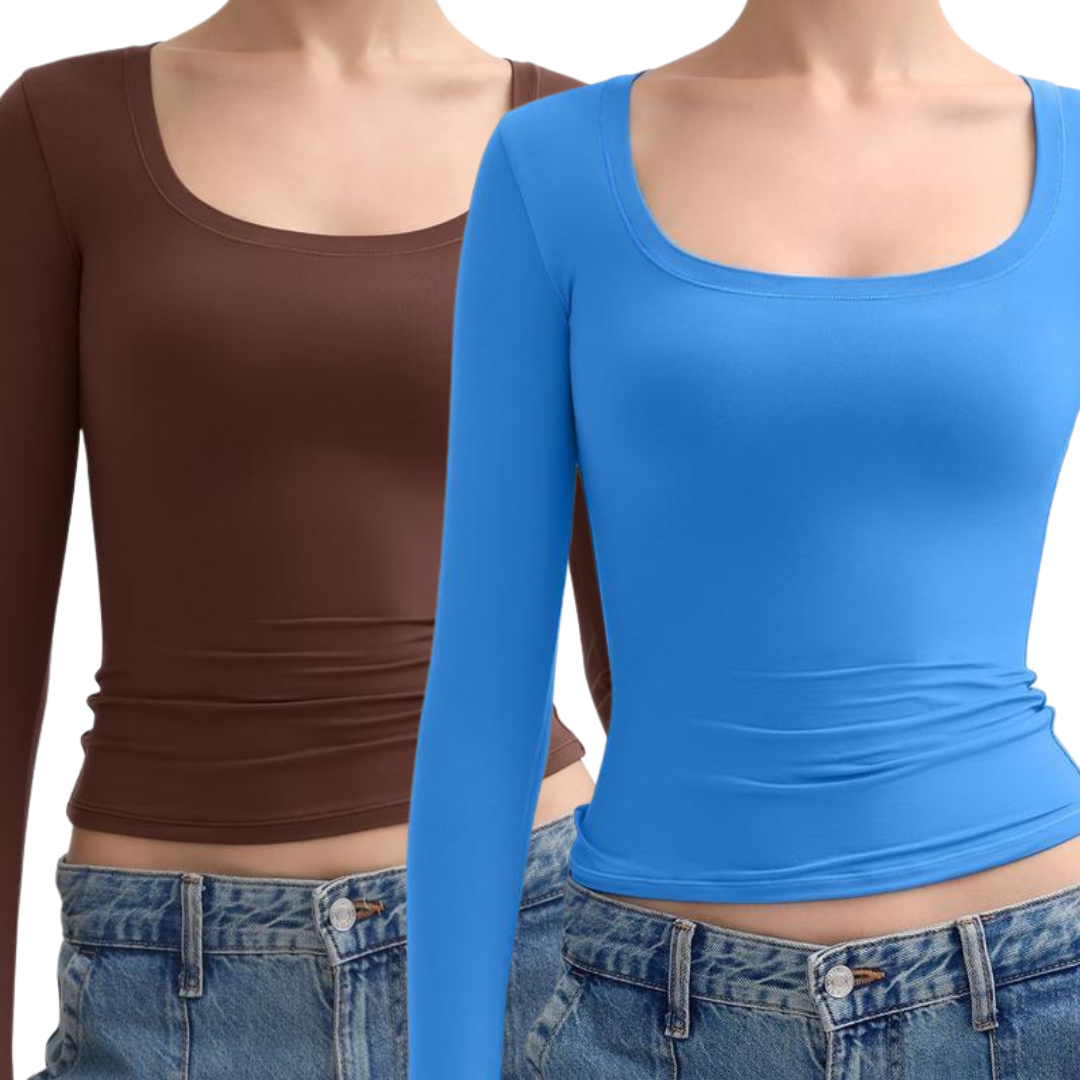 Stephanie – Casual Striped Slim-Fit Long Sleeve Top