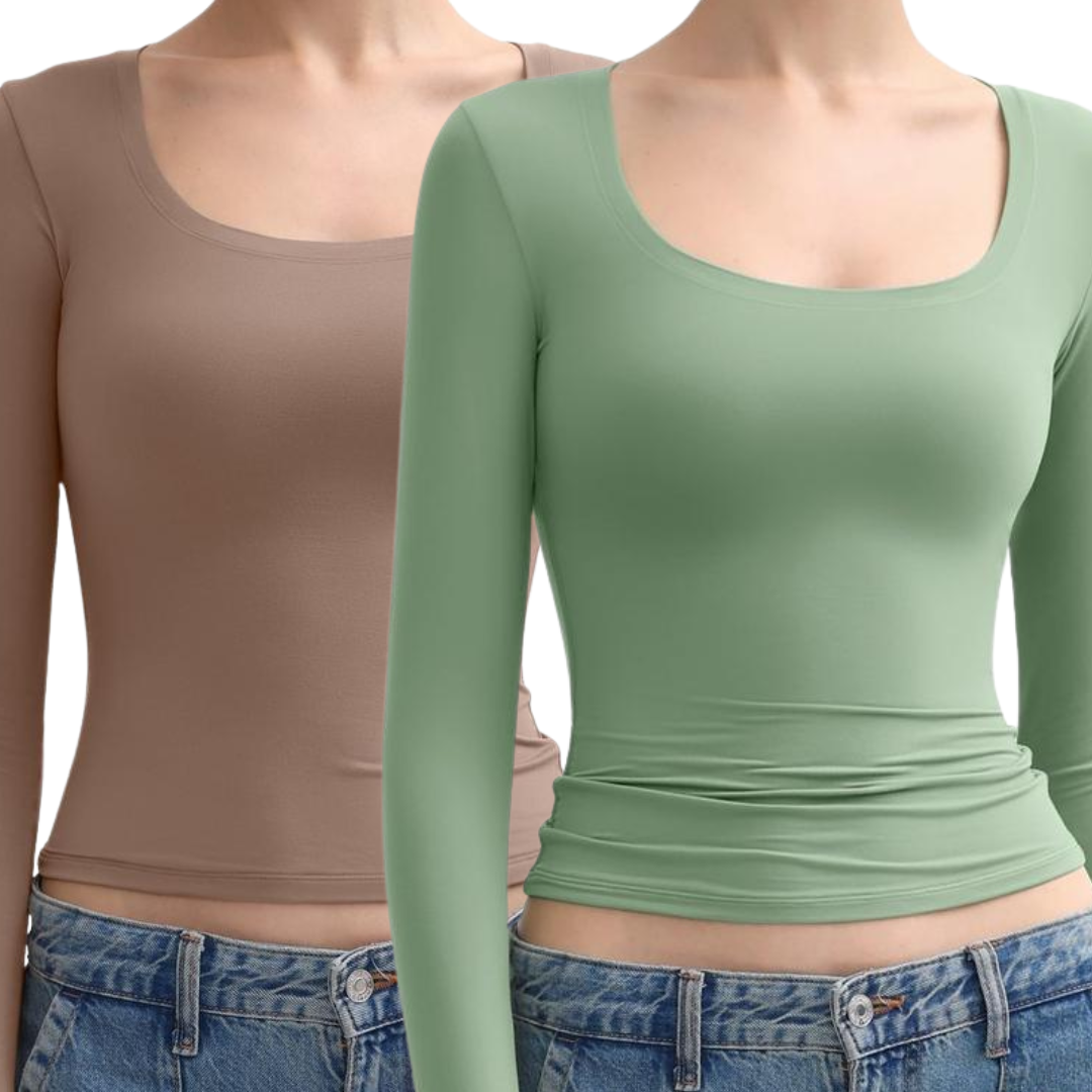 Stephanie – Casual Striped Slim-Fit Long Sleeve Top