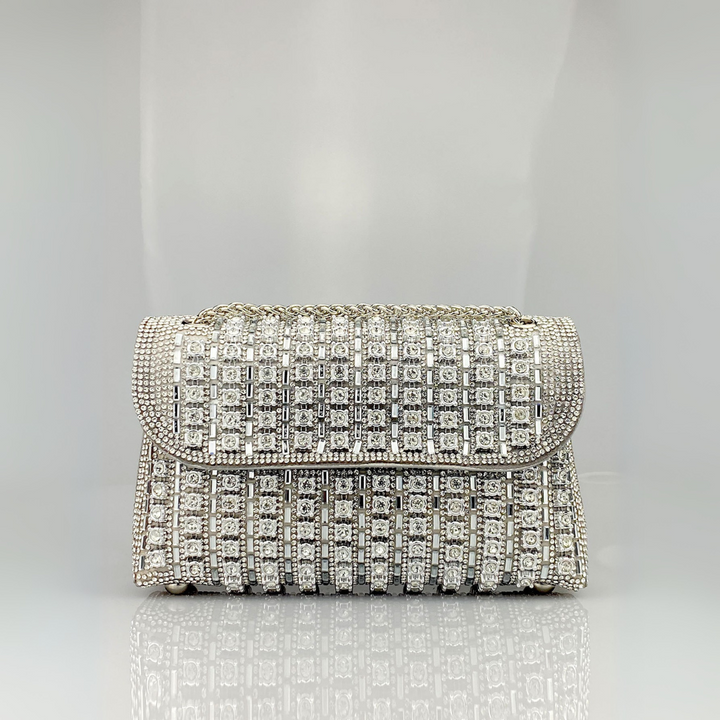 Angela – Chic Chain Coloured Diamond Shoulder Bag