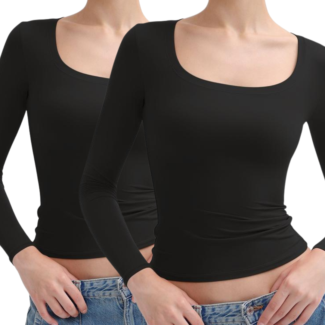 Stephanie – Casual Striped Slim-Fit Long Sleeve Top