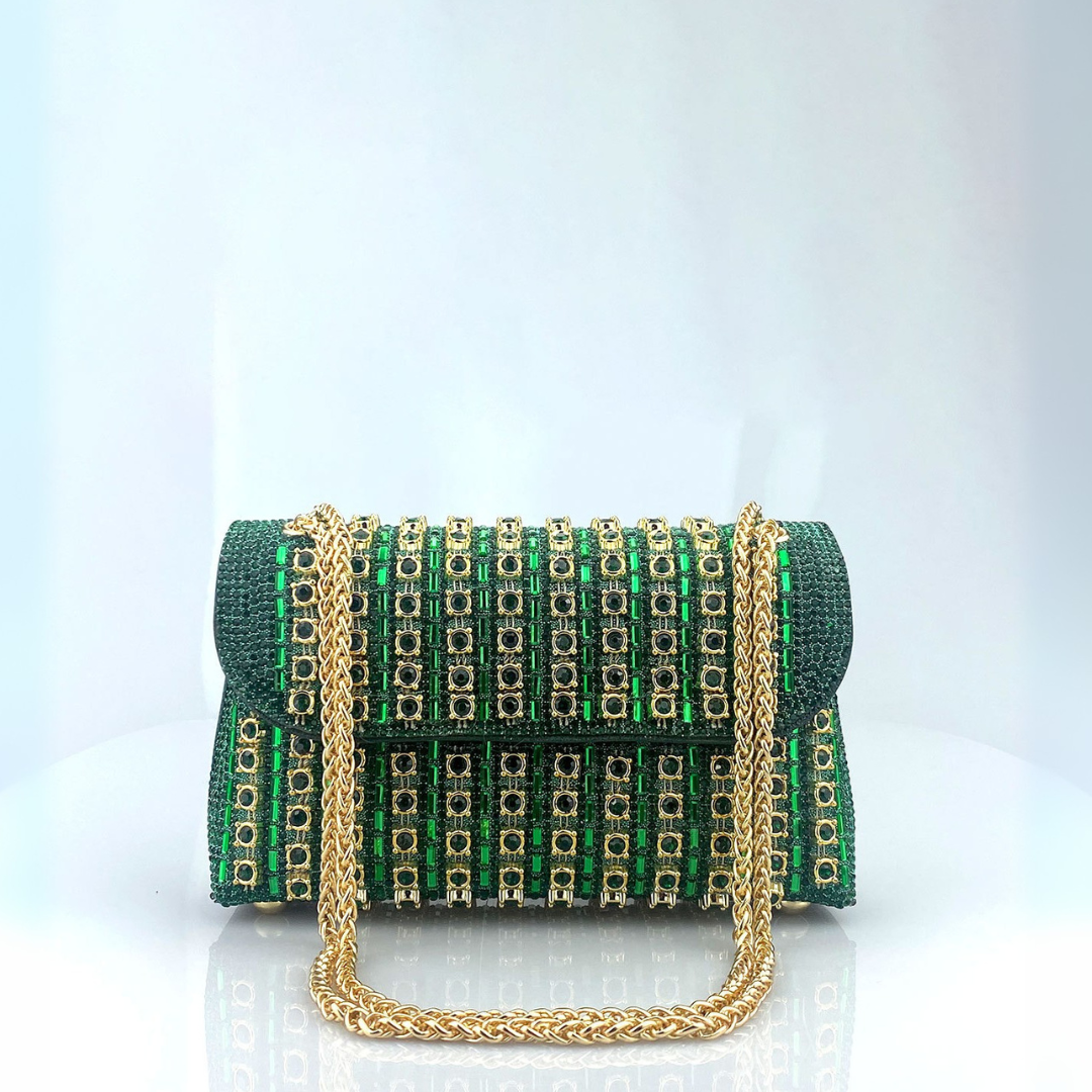 Angela – Chic Chain Coloured Diamond Shoulder Bag
