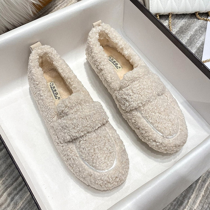 Sally – Cosy Sherpa Loafers