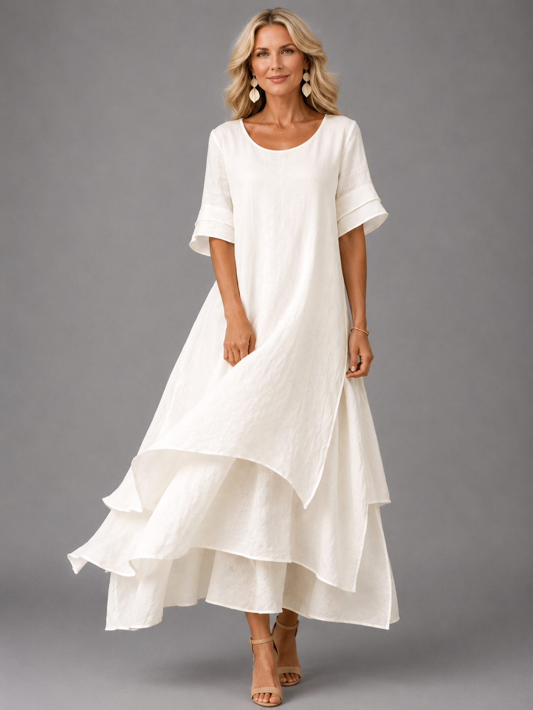 Serena – Tiered Flowing Maxi Dress