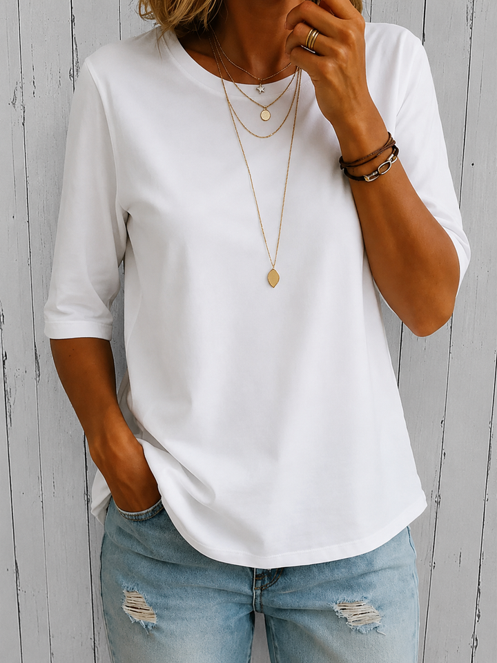 Rosemary – Relaxed Half Sleeve Everyday Top