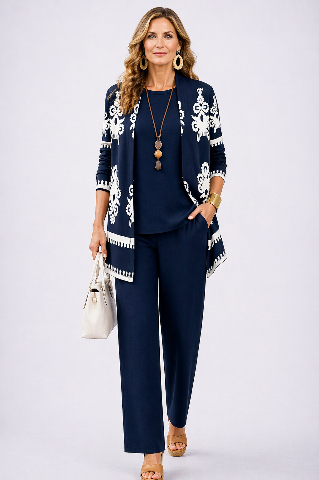 Marlene – Patterned Three-Piece Coordinated Set