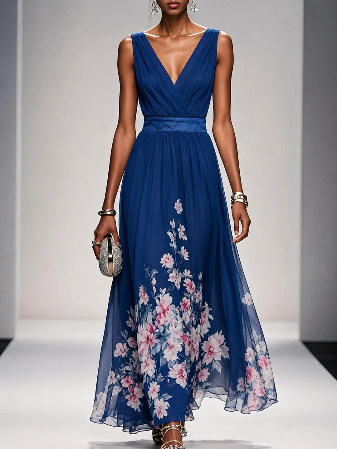 Gillian – Sleeveless A-Line Maxi Dress