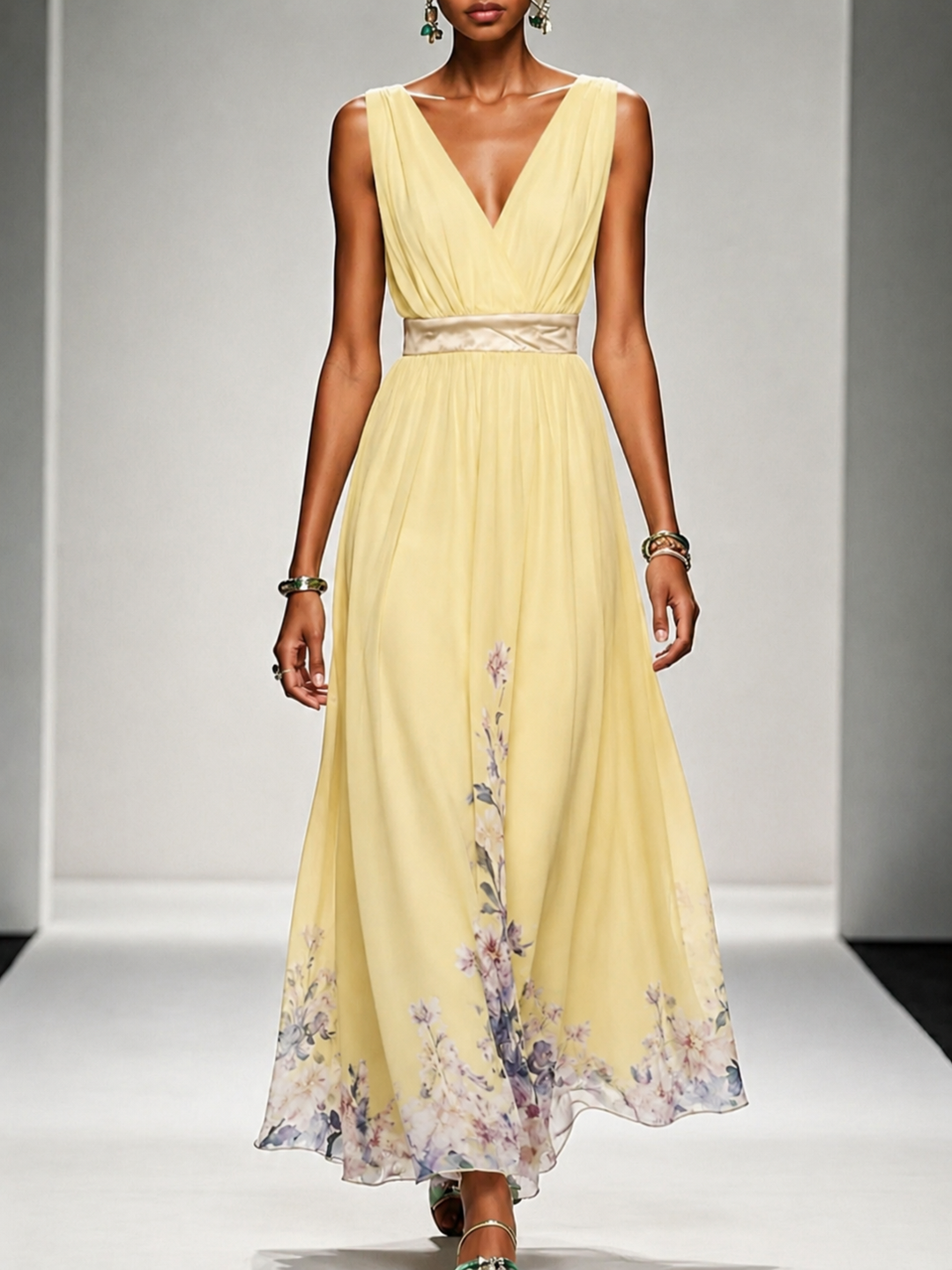 Gillian – Sleeveless A-Line Maxi Dress