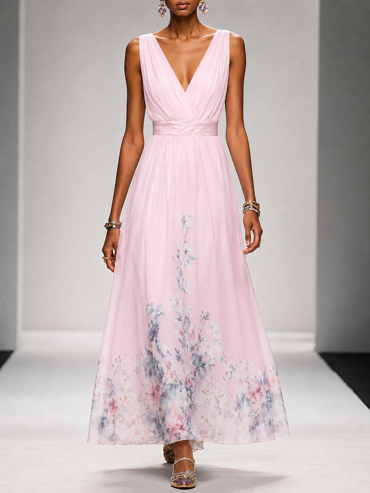 Gillian – Sleeveless A-Line Maxi Dress