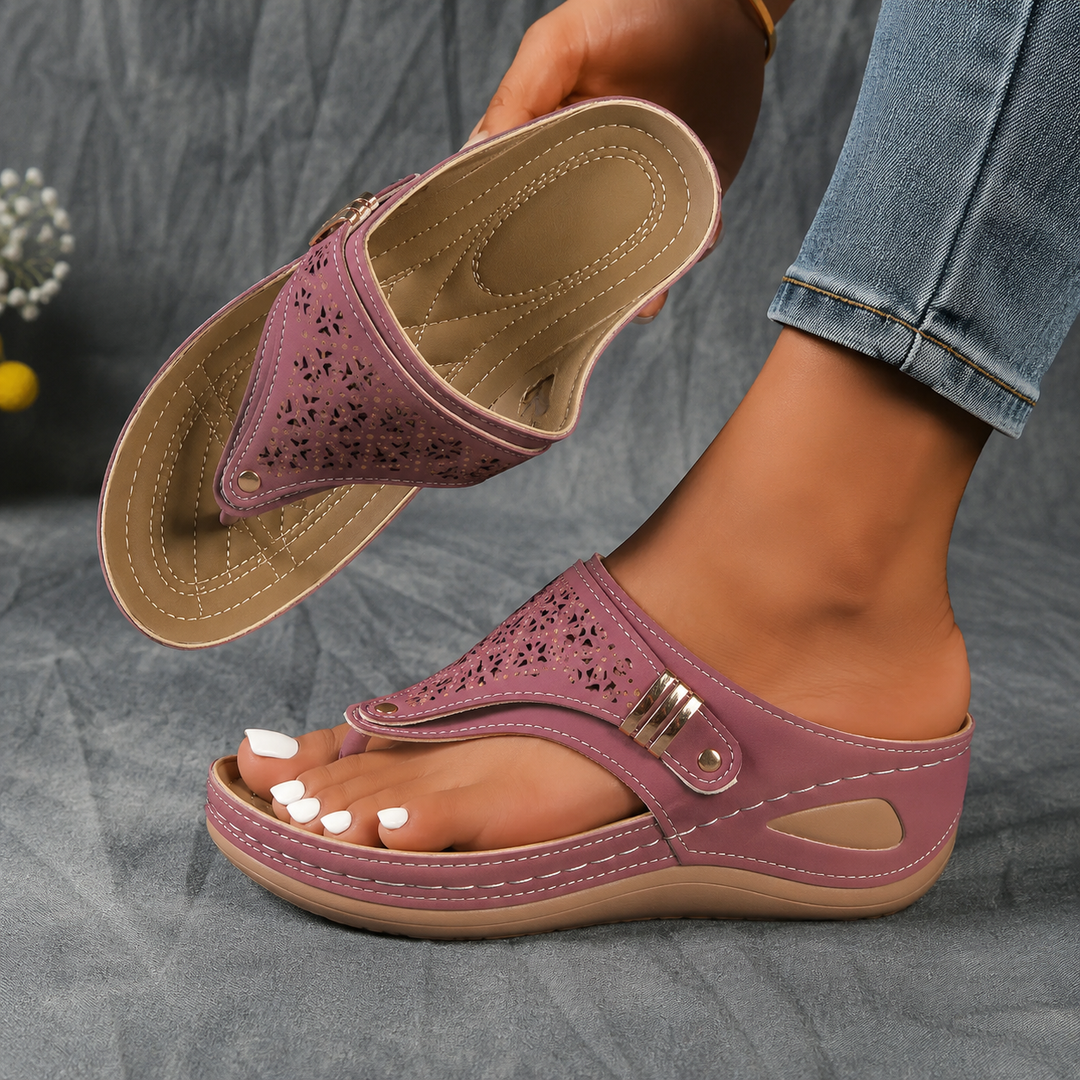 Emma – Wedge Toe-Loop Comfort Sandals