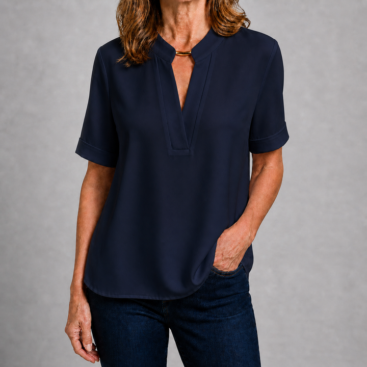 Margaret – Chic V-Neck Blouse