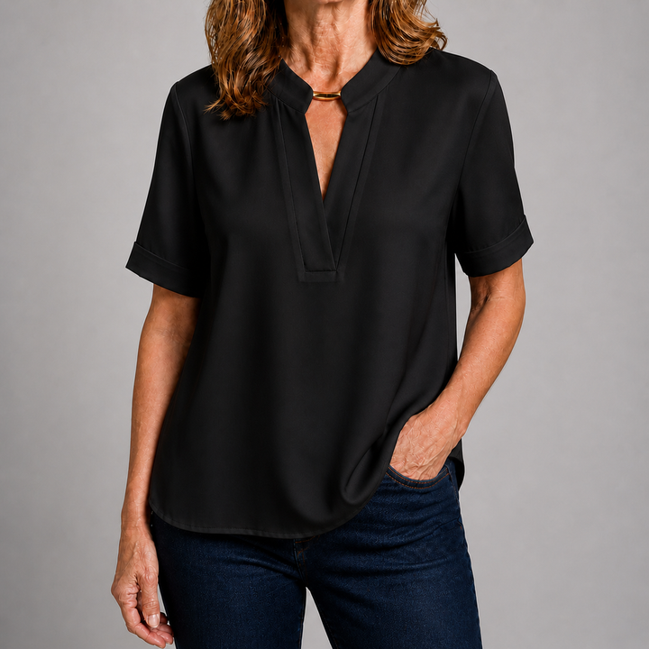 Margaret – Chic V-Neck Blouse