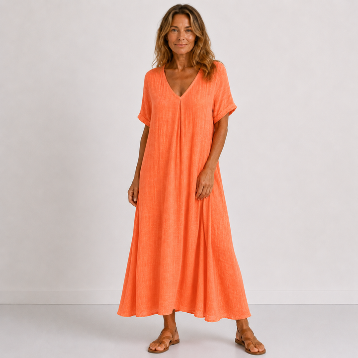 Alison – Flowy V-Neck Maxi Dress