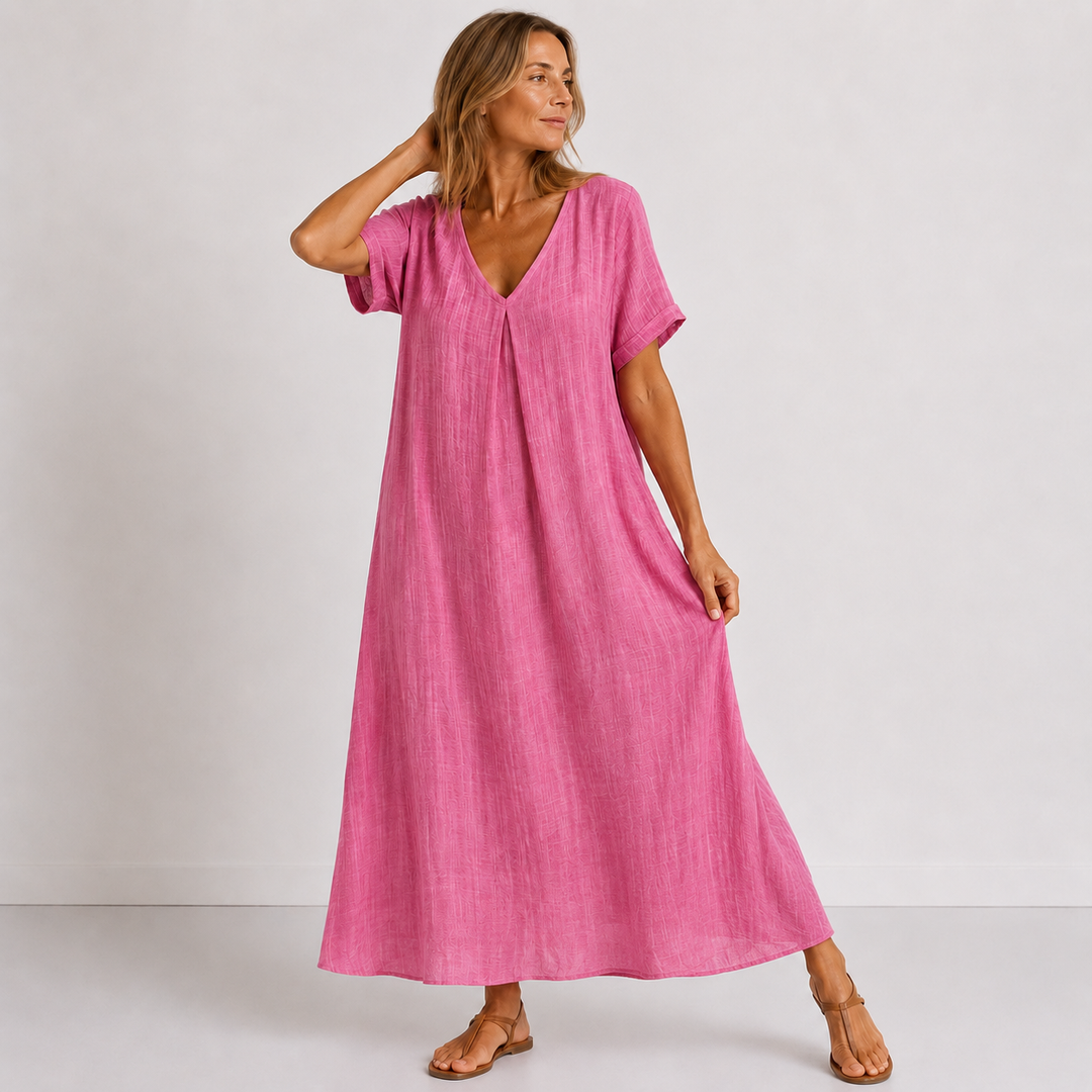 Alison – Flowy V-Neck Maxi Dress