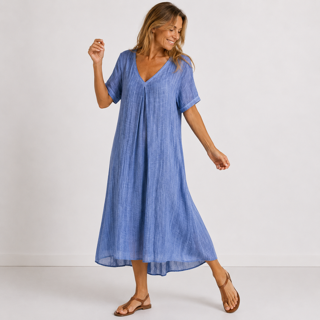 Alison – Flowy V-Neck Maxi Dress