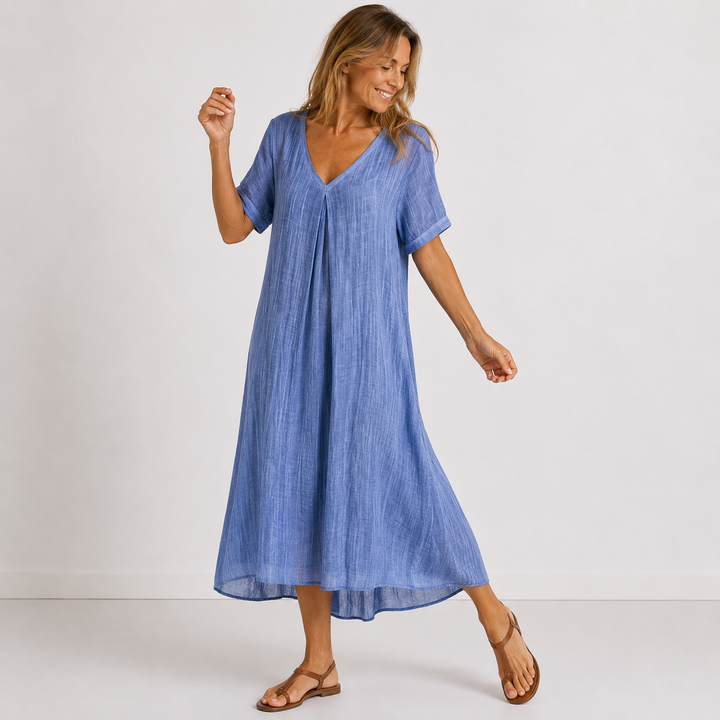 Alison – Flowy V-Neck Maxi Dress