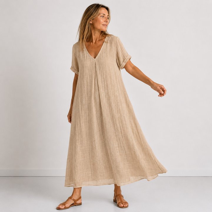 Alison – Flowy V-Neck Maxi Dress