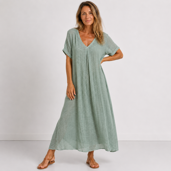 Alison – Flowy V-Neck Maxi Dress