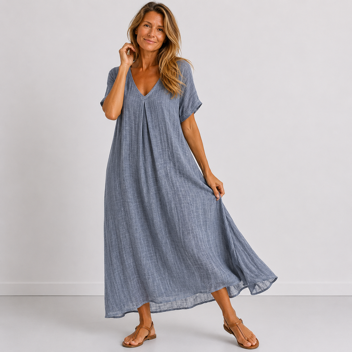 Alison – Flowy V-Neck Maxi Dress