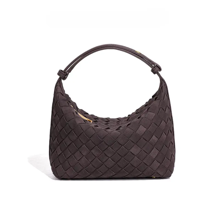 Angela – Matte Woven Structured Handbag