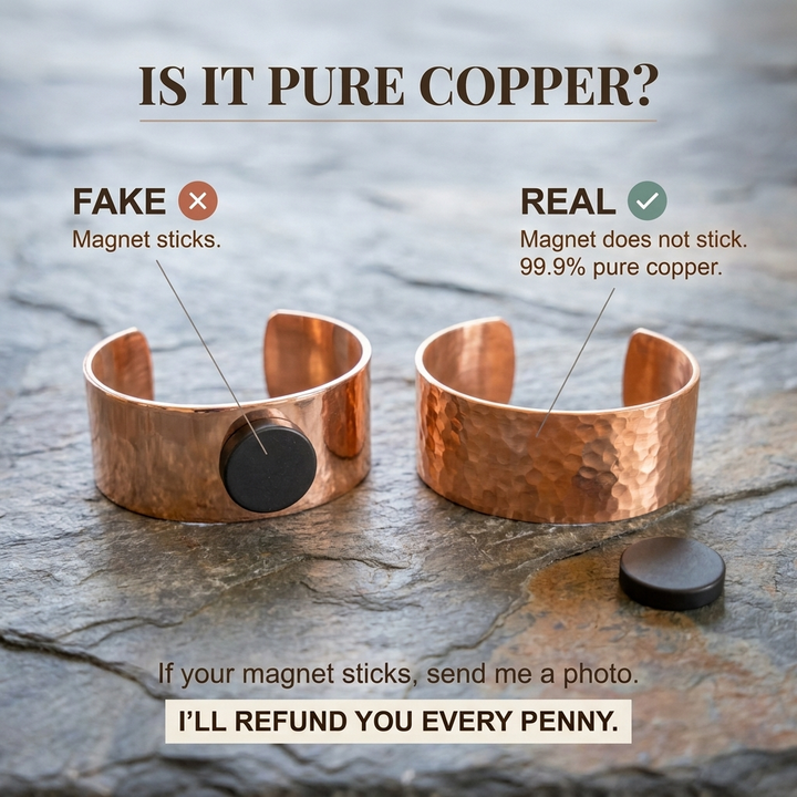 Teresa – Feather Engraved Copper Cuff Bracelet