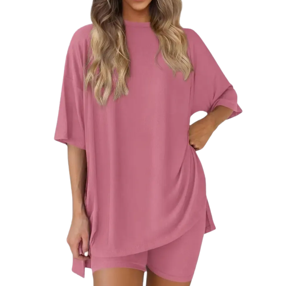 Josie – Soft Batwing Sleeve Loungewear Dress