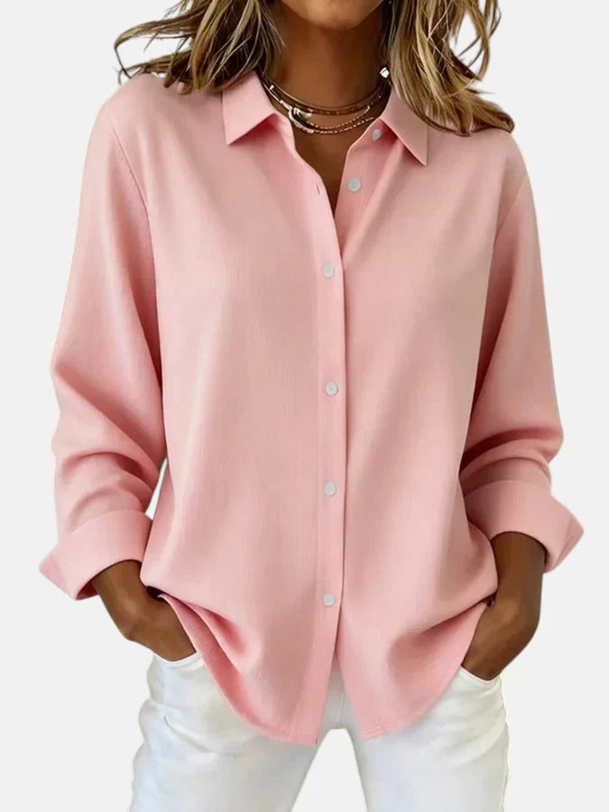 Marina – Relaxed Button-Down Blouse for Any Occasion
