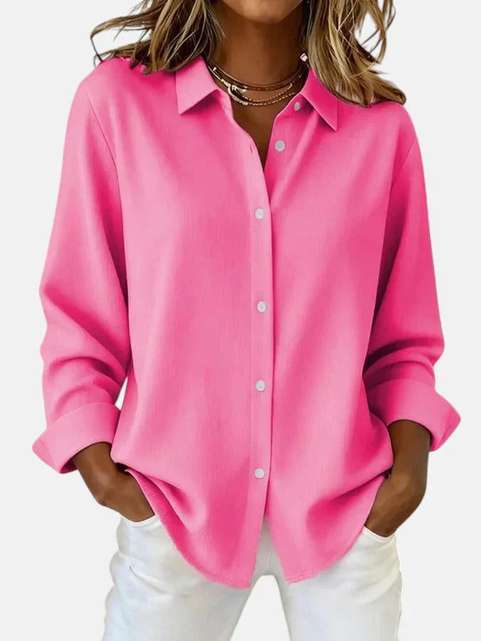 Marina – Relaxed Button-Down Blouse for Any Occasion