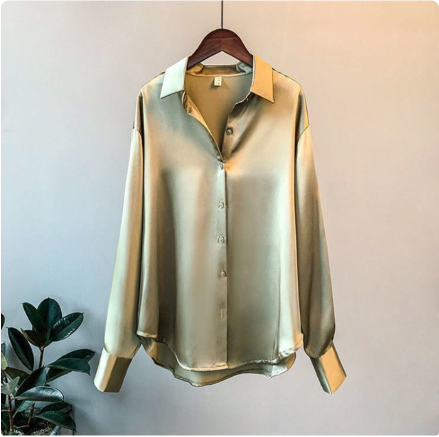 Florence – Silky Long Sleeve Blouse