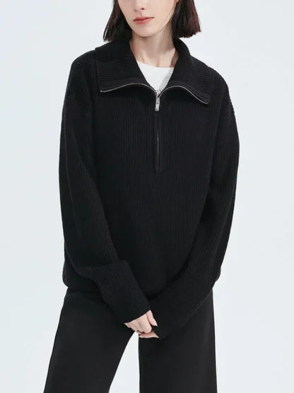 Elodie – Comfy Half-Zip Sweater