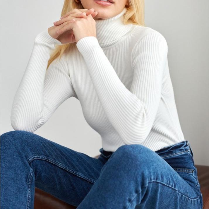 Josie – Casual Round Neck Long Sleeve Sweater